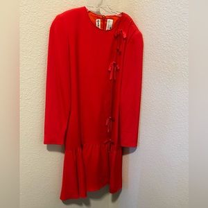Vintage David Hayes Saks fifth Avenue red dress